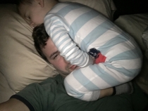 How my son sometimes sleeps