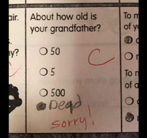 How old is your grandfather