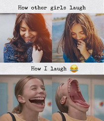 how other girls laugh