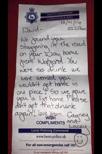 How Police deal with drunks here in the UK