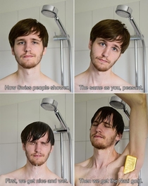 How Swiss people shower
