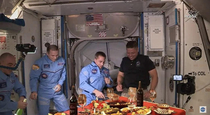 How the Russians greeted the Americans at the ISS