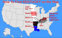 How to find Kentucky on the map