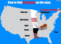 How to find Kentucky on the map