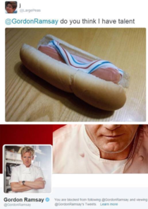 How to get blocked by Gordon Ramsay