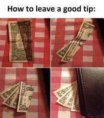 How to leave a good tip
