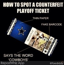 How to spot a fake playoff ticket