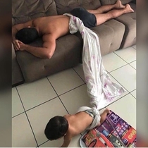How to tie up your man when you take a nap