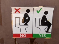 How to use the toilet at Valley of Fire State Park
