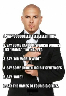 How to write a Pitbull song