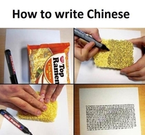 How to write Chinese