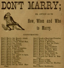 How When and Who to Marry