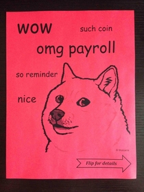 HR department at my company just passed these out to the entire company for upcoming payroll changes