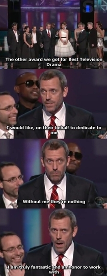Hugh Lauries acceptance speech