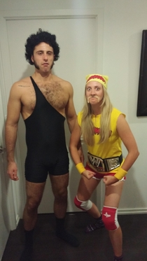 Hulk Hogan and Andre the Giant