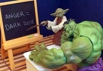 Hulk meets yoda