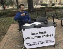 human shelves