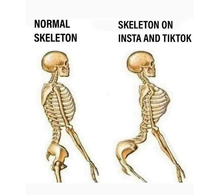 Human skeleton based on social media