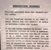 Hung in Malaysian airports in the late s- early s