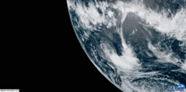 Hunga Tonga-Hunga Haapai volcano as viewed from the GOES West Satellite