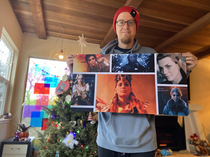 Husband asked for a mousepad for Christmas So got him one with my face put in images  think it turned out nice