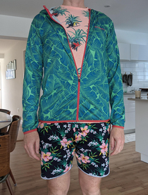 Husband is ready for the summer In fashion less is more
