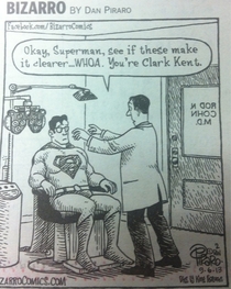 I actually had a hearty laugh from my local news paper Bizarro comic