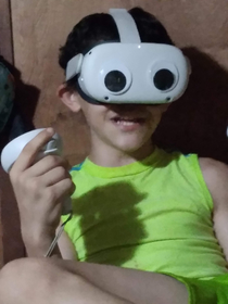 I added giant Googly eyes to my sons oculus