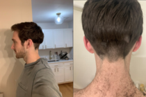 I also asked my wife to cut my hair