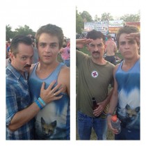 I also ran into some famous cops at Bonnaroobut they were off duty
