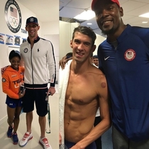 I always thought Michael Phelps was so tall until I saw this