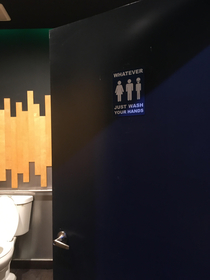 I appreciated this bathroom sign