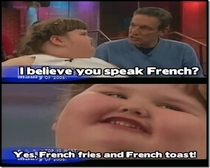 I believe you speak French