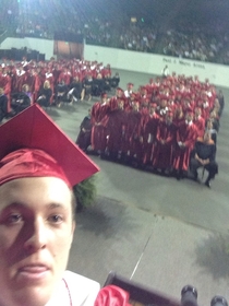 I bet my friend and class president he wouldnt take a selfie before he presented his speech at our high school graduation