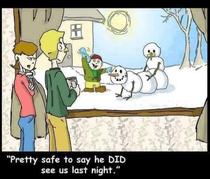 I bet that snowman has some shrinkage