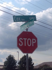 I came across this rather interesting intersection on my motorcycle ride today