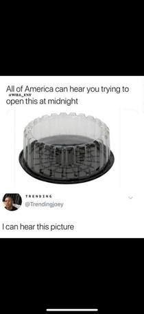 I can too