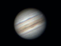 I captured Jupiter and its icy moon Europa yesterday with a telescope