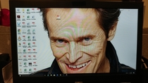 I changed my bosses desktop background without him knowing