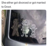 I choose to believe its groot