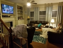 I come into the living room to see my wife in her wedding dresswatching the royal wedding