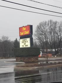 I convinced my wife that this hardware store in my hometown was a gay bar