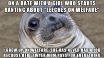 I decided not to pay for her meal