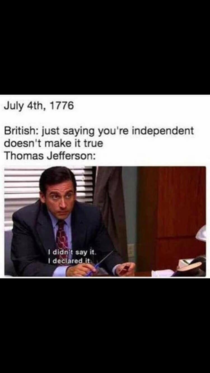 I Declare INDEPENDENCE