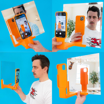 I design unnecessary products so I created a phone case that lets you take a mirror selfie absolutely anywhere