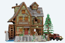 I designed and animated an old saw mill out of Lego It could become a real set