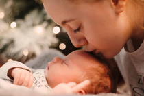 I did a photoshoot for my newborn nephew and he was not impressed