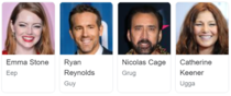 I do not regret looking up the cast of The Croods