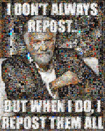 i dont always repost