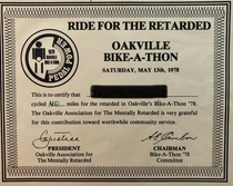 I dont know if this is the right sub but this is a real certificate from a fundraising event in the s